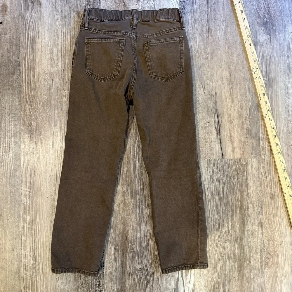 Gap Kids Original Straight Leg‎ Brown Jeans Adjustable Waist Size 7